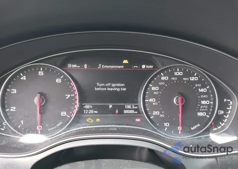 2013 Audi A6 3.0T Premium z USA, uszkodzony, nr VIN WAUJGAFC1DN038656